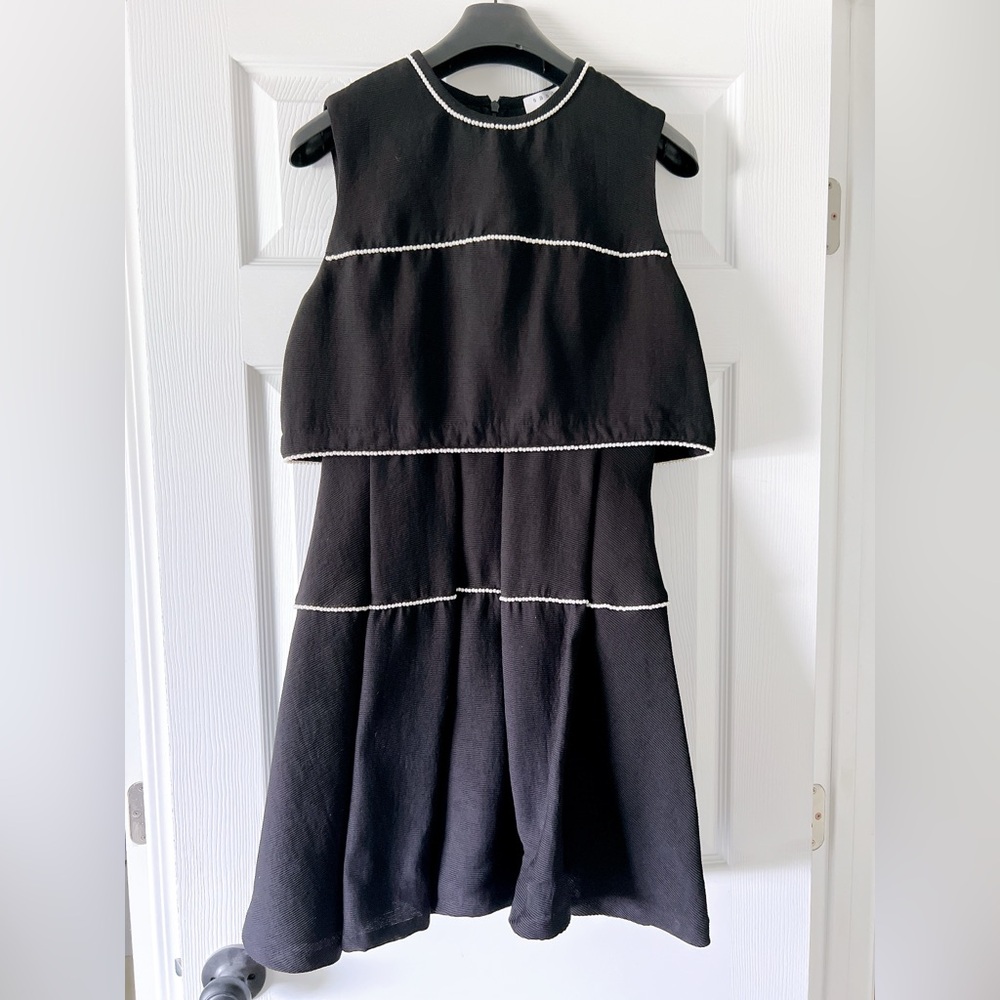 Sandro 2-in-1 dress with pearls